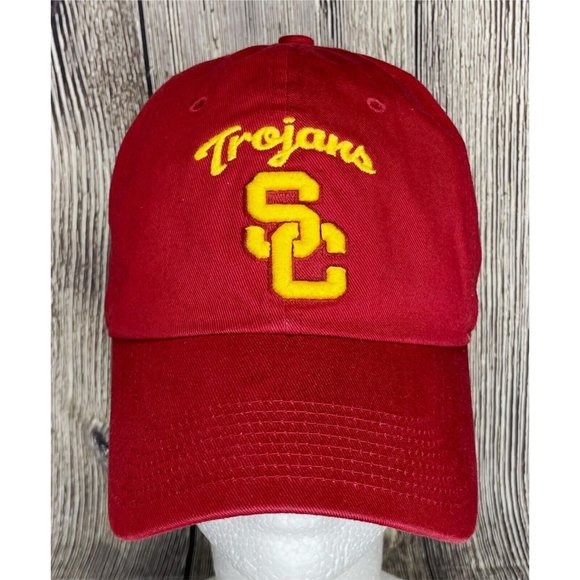 Southern Cal USC Trojans Nike Heritage86 Red Gold Adjustable Hat Cap Embroidered - Picture 1 of 6
